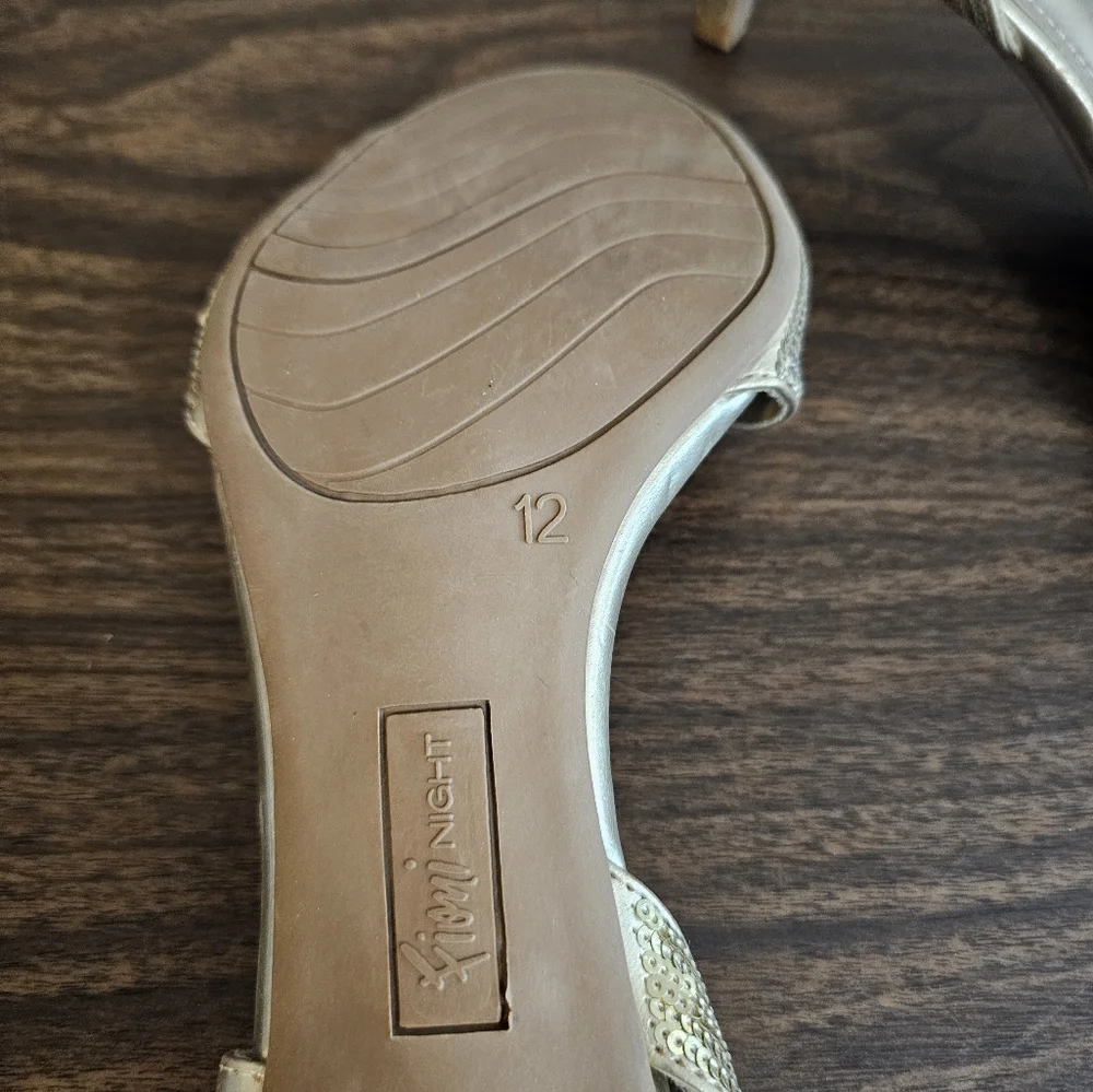 12M Fioni Night Gold Sequin Heels